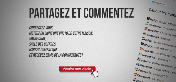 Publicité présente sur la page principale de myfriends2